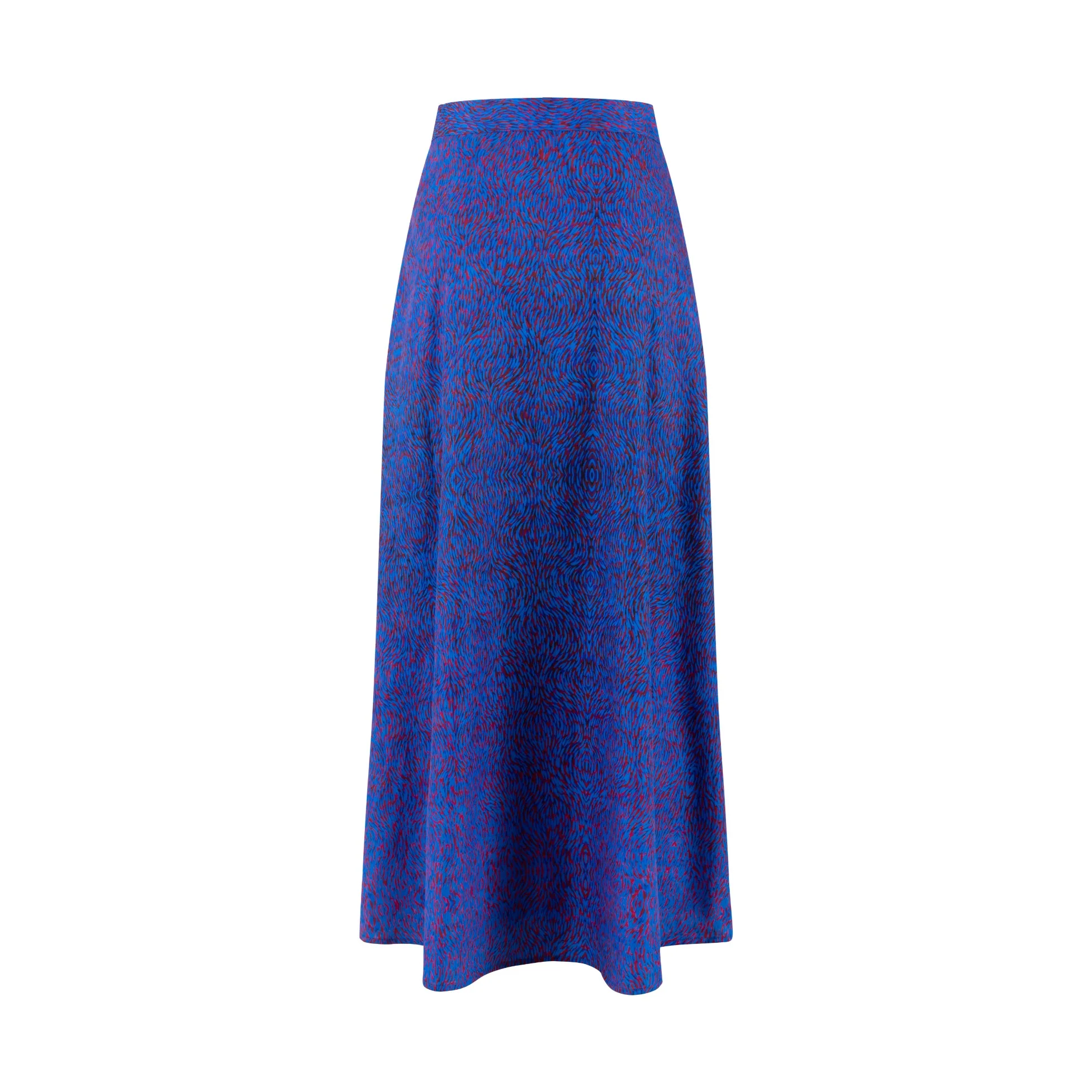 Blue And Red Printed Slip Skirt - Image 3